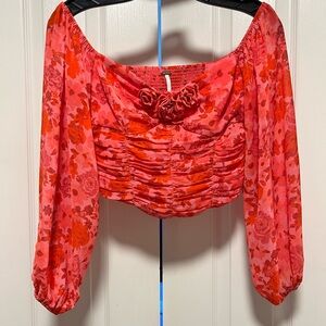 Free People floral blouse